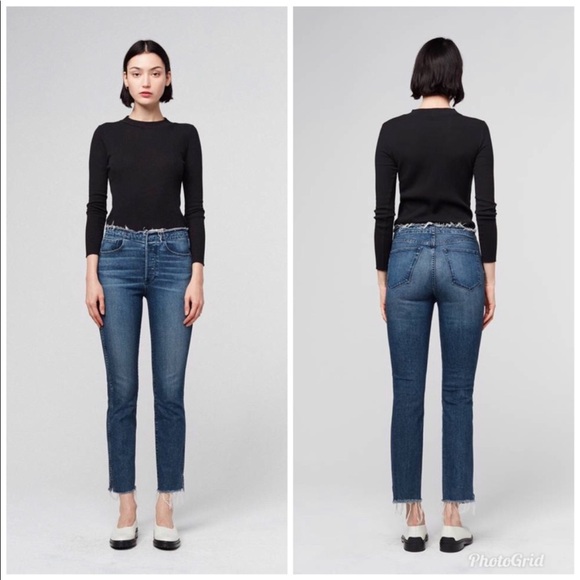 3x1 Raw Edge Shelter Slim Jeans in Tin Coo Medium Wash Women’s 26 - Picture 15 of 15